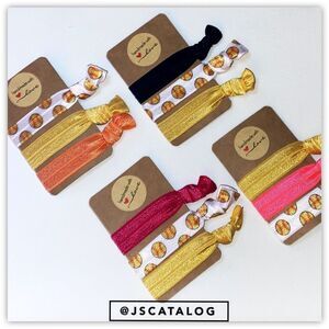 🎉HP🎉 ⚾️ Handmade Baseball Theme Set of 12 Hair Ties ⚾️